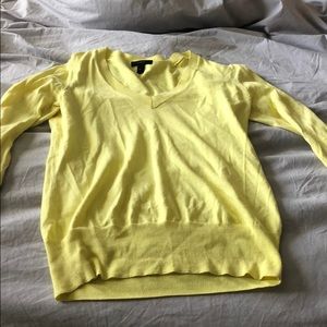 J. Crew pullover, bright yellow color